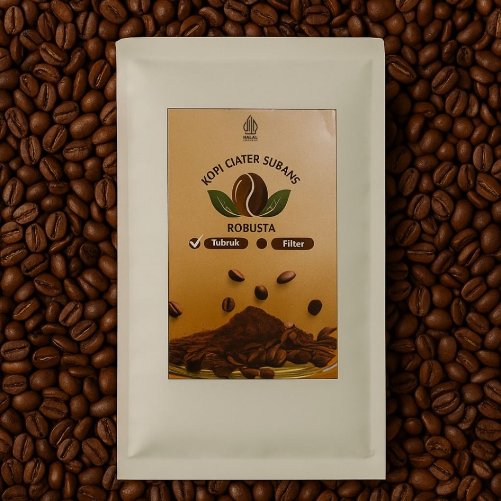 

Kopi Ciater Subang Robusta-Arabika Bubuk+Gula Aren