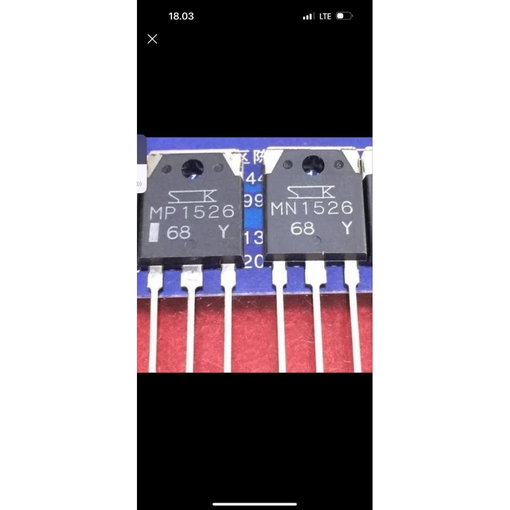transistor mn 1526 mp 1526 mn mp 1526 original sanken