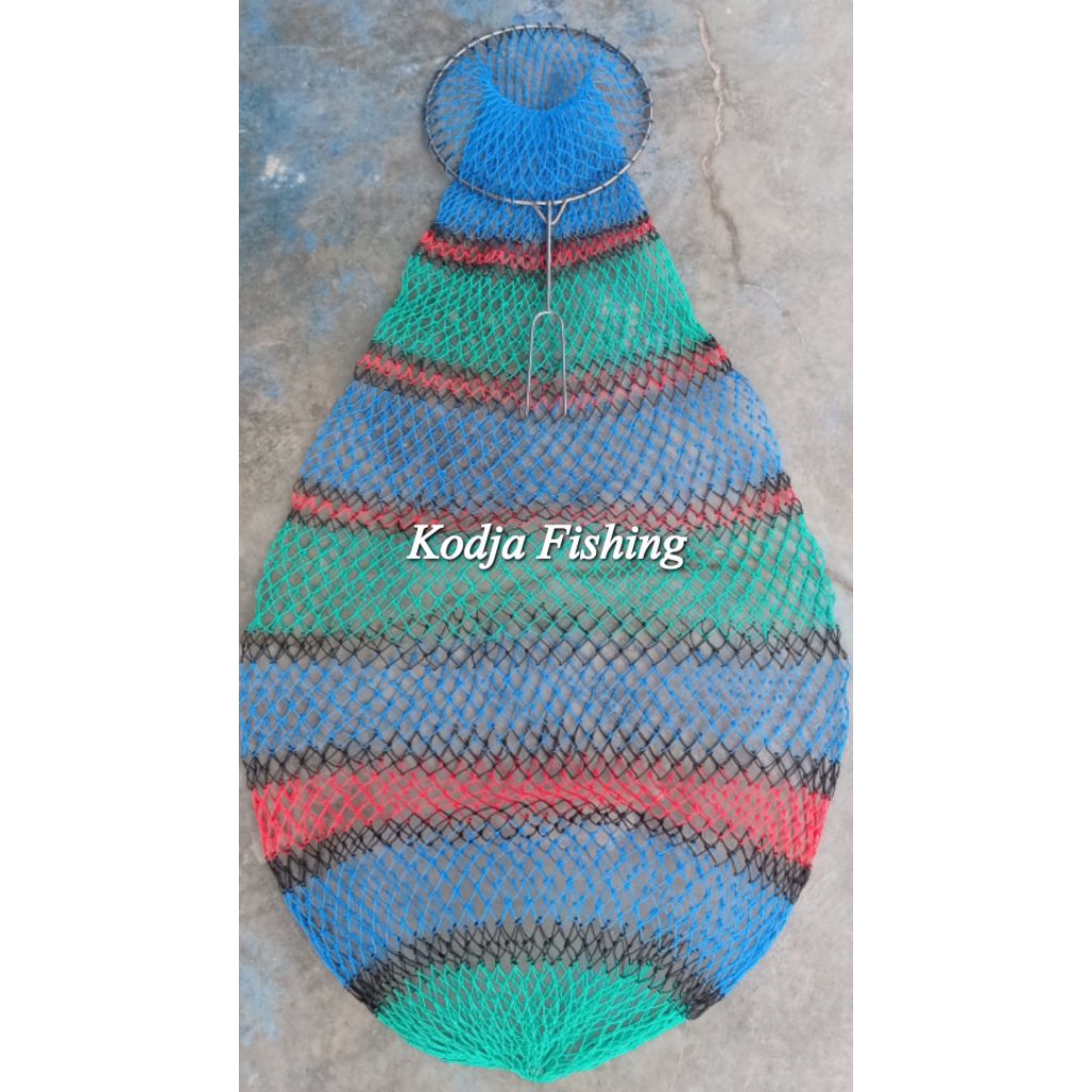 koja ikan rajut tanpa ring panjang 1,5meter warna Random