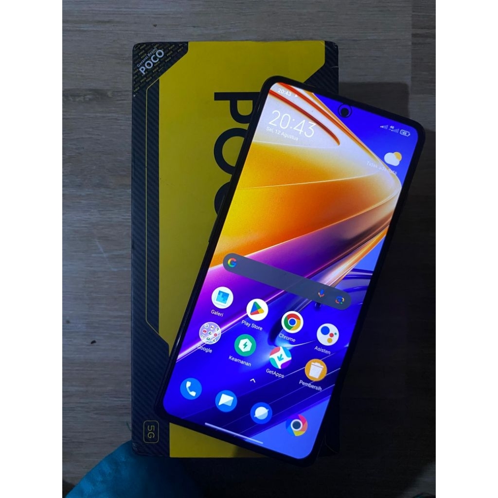 Handphone POCO F4 GT 5G ram 12/256GB fullset Bekas/second