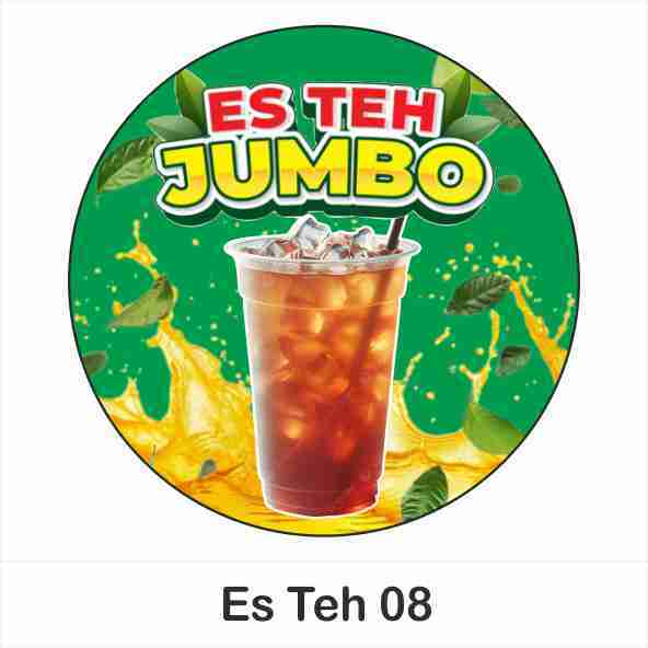 

[160pcs] Stiker Es Teh Jumbo Stiker label Cup V.2