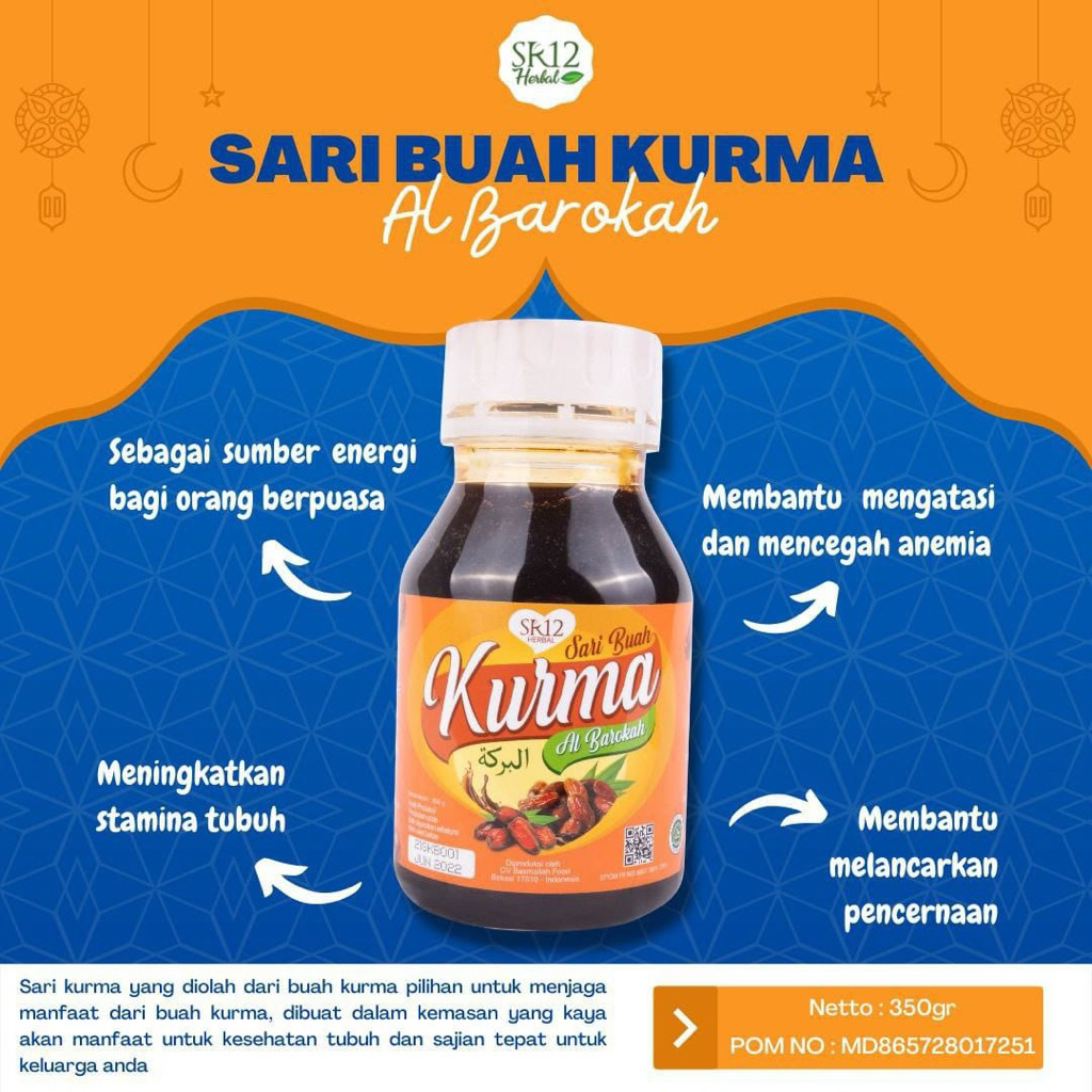

SR12 SARI BUAH KURMA 350GR
