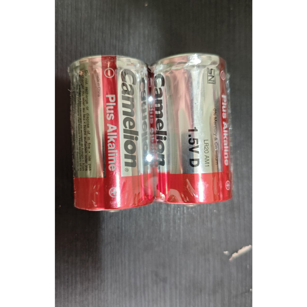 Baterai Camelion Alkaline Size D || Baterai/Batere/Batterry Camelion Alkaline R20 / LR20 Bp2 || Bate