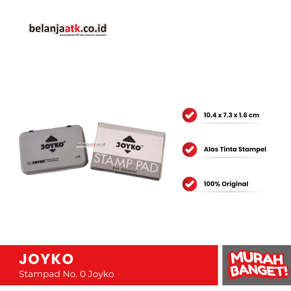 

Stamp Pad Kecil No. 0 Joyko / Bantalan Stempel