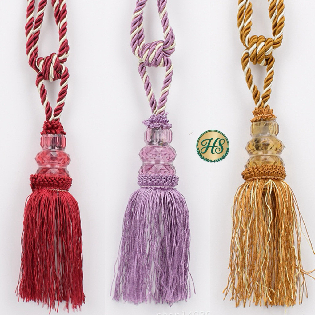 Tali Gorden Elegan - Rumbai, kristal & Murah - Tali Gorden Rumbai, Kristal & Ekonomis - Dekorasi jen