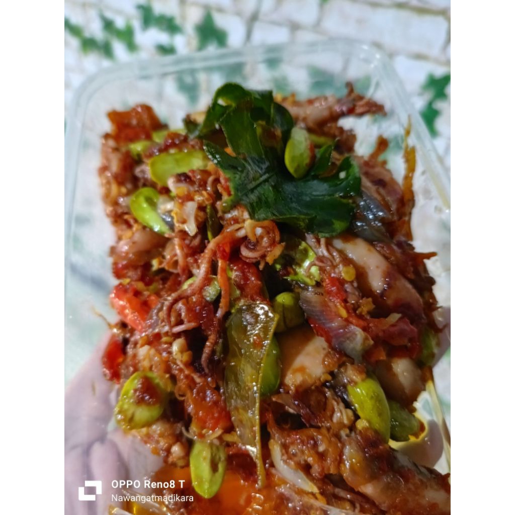 

Sambal Cute(full cumi Pete)Extra Pedas 200gr