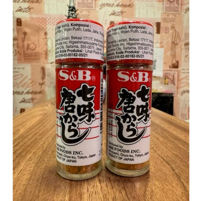 

S&B Nanami togarashi chili powder bubuk cabe jepang 15 gr / pc