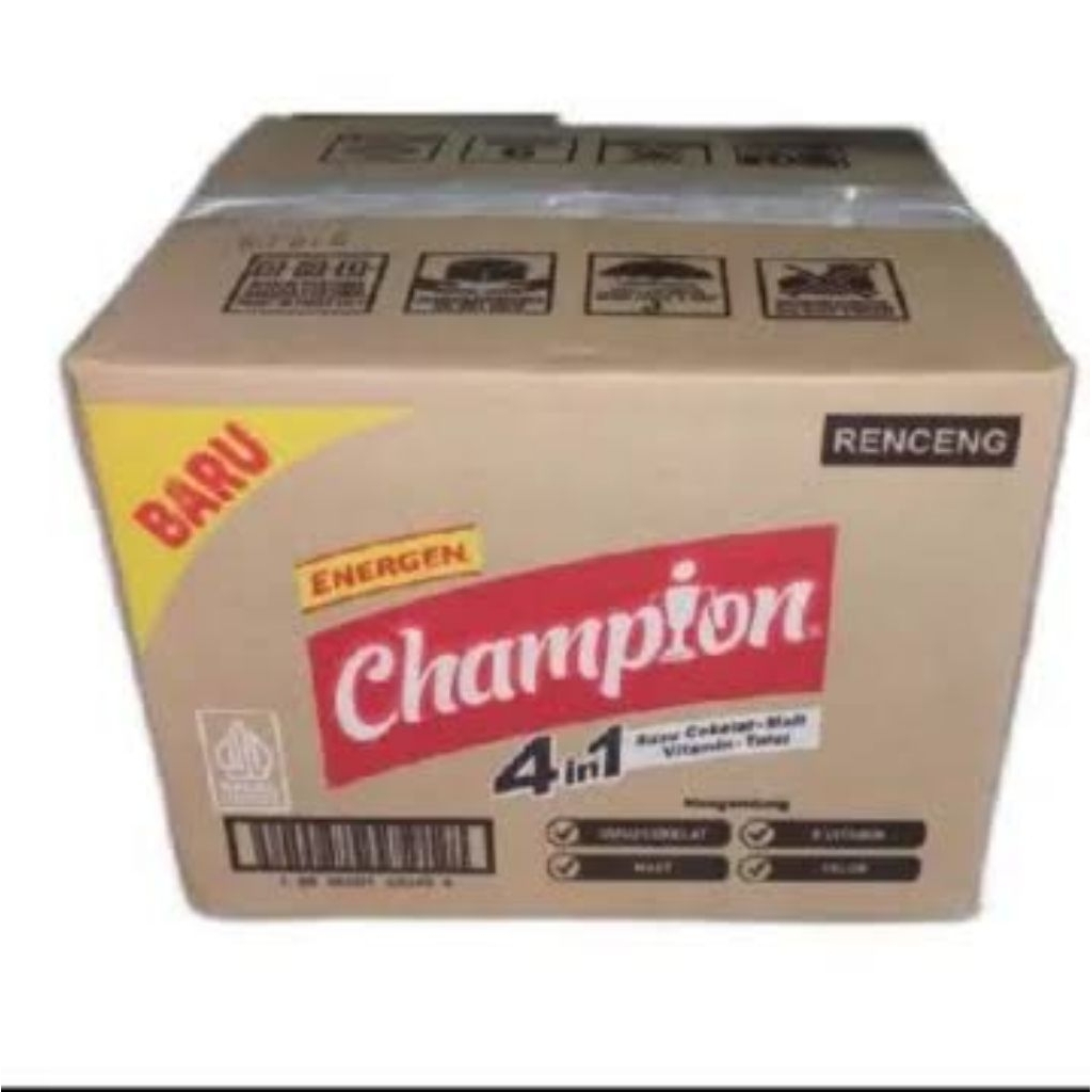 

Energen Champion Susu Bubuk Coklat 1 Karton / 1 Dus Isi 120 Sachet