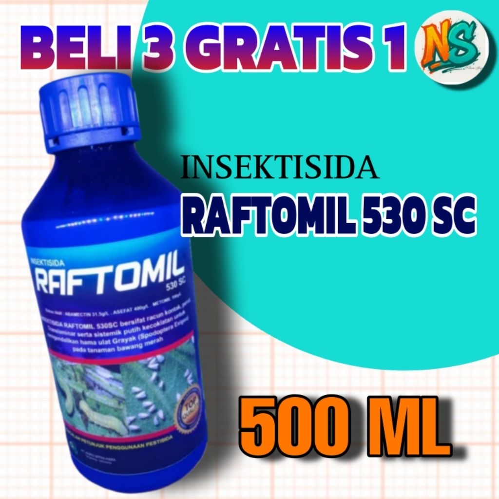 RAFTOMIL 500ML/INSEKTISIDA ABAMECTIN/ASEFAT/ METOMIL/FUNGISIDA/AMISTARTOP/FILIA/SCORE/NATIVO/INCIPIO