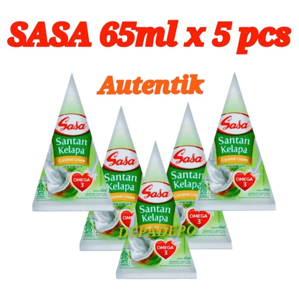 

Sasa Santan 65ml Isi 5 Pcs – Santan Cair Praktis Masak Enak Murah Promo