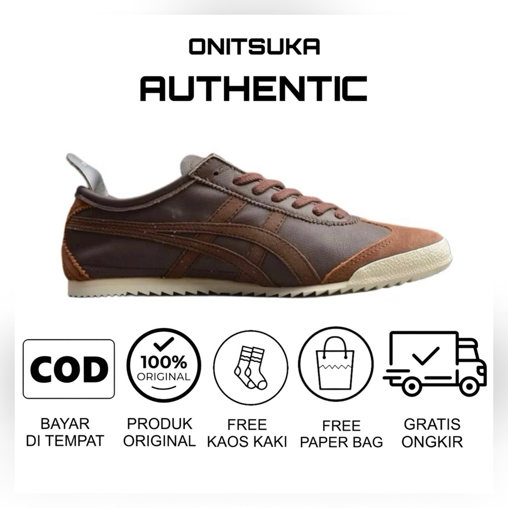 Sepatu onitsuka japan brown sepatu wanita sepatu pria unisex original