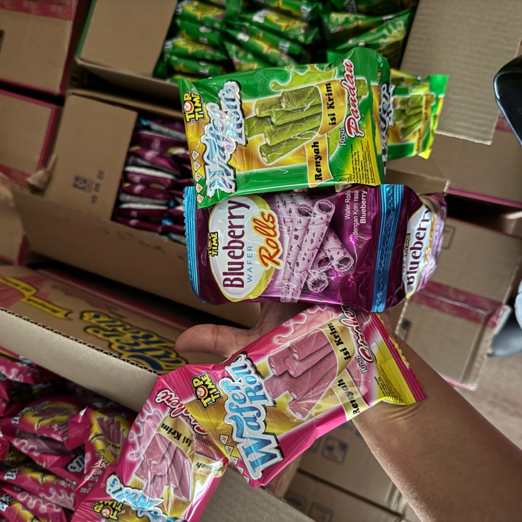 

{free entong} Wafer roll berbagai rasa! murah renyah Cookies Snack Makanan Cemilan ISI 10 pcs