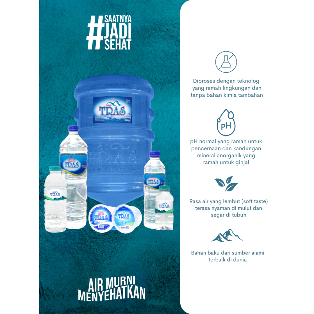 

Air Demineral Mojo Tras Botol "FitPack" 220ml