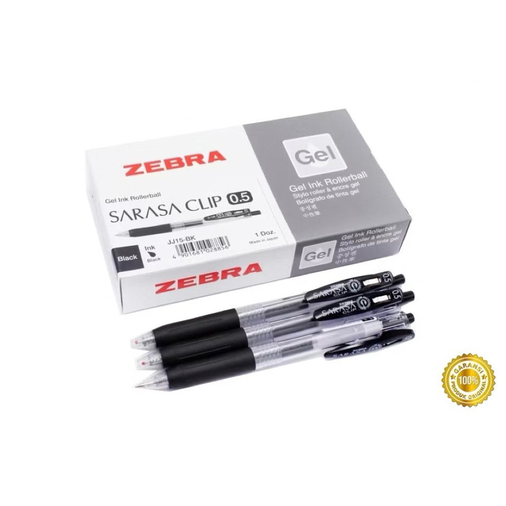 

PULPEN GEL ZEBRA SARASA CLIP 0,5 / 0,7 / 1.0mm / BOLPOIN / PENA GEL