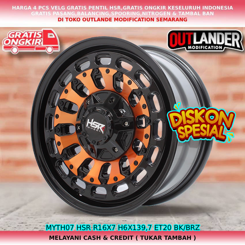 velg mobil Terrano Blazer Pregio Travello Dmax Panther dll velg R16 velg hsr myth07 R16