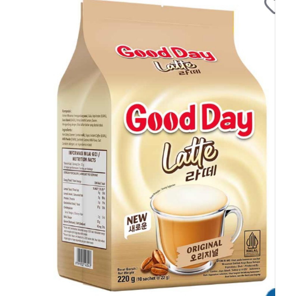 

Good Day Kopi Instan Latte10 x 22 g