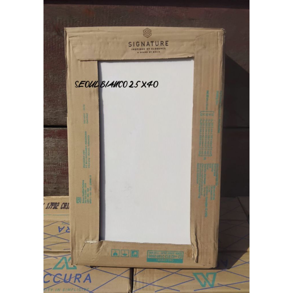 keramik dinding mulia signature 25x40 seoul Bianco