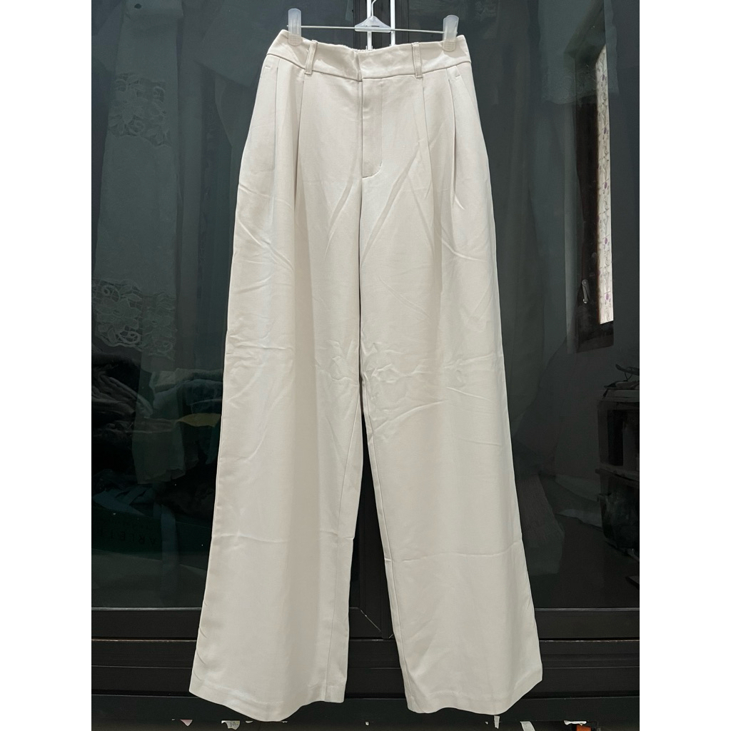 GU kulot ivory cream palazzo Global Uniqlo