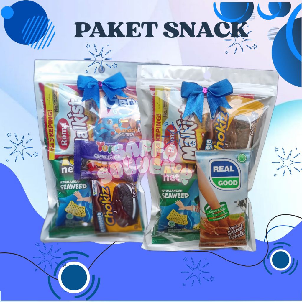

Snack Ulang Tahun ukuran sedang Free pita Mini Gift Ulang Tahun, Khitan, Graduation, Agustusan, Natal dll