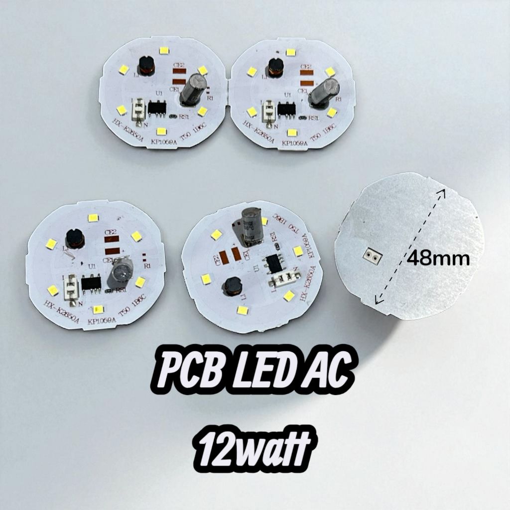 PCB LAMPU LED AC SMD 12W SPAREPART BOHLAM LAMPU 01