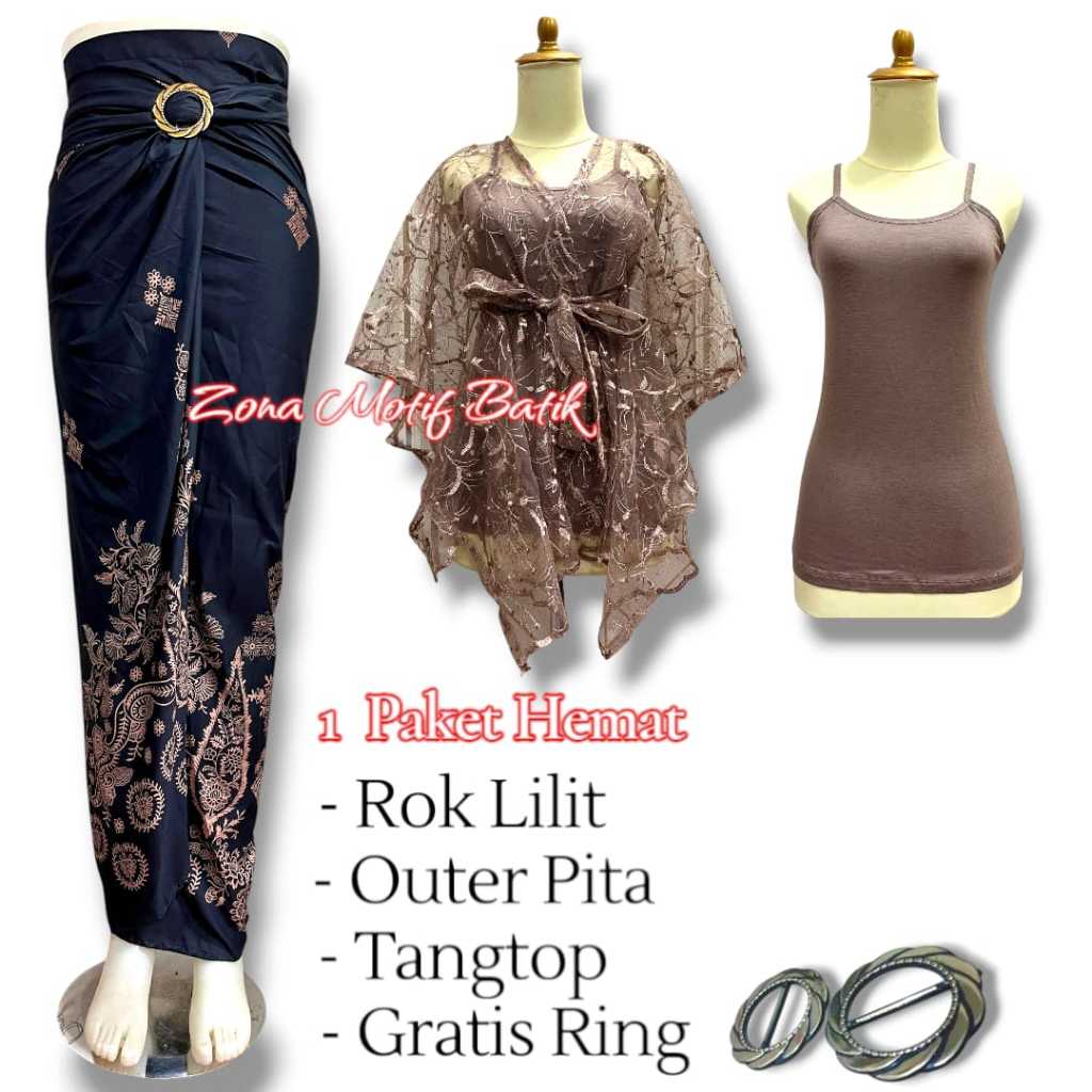 Baju Kondangan Wanita Kekinian Remaja Hijab Non Hijab One Set Kebaya Modern Wisuda Tunangan Lamaran