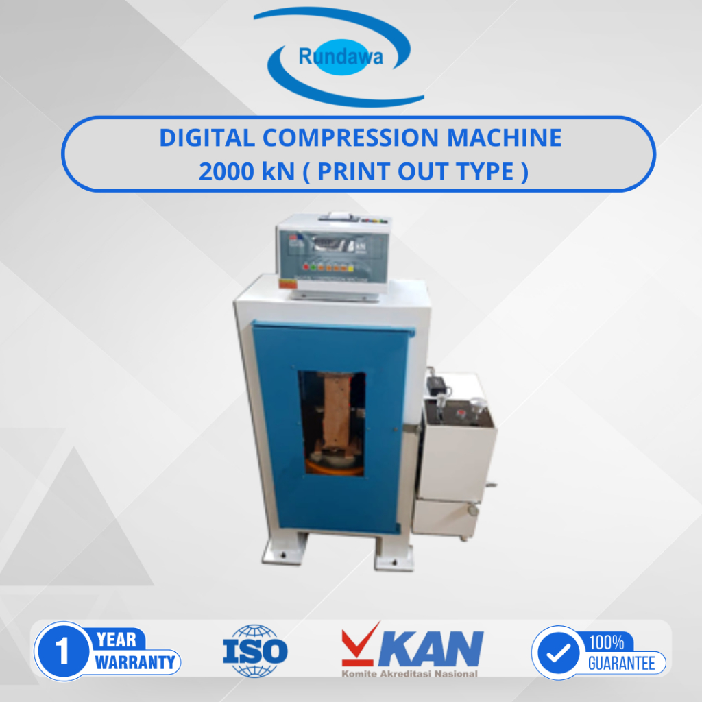 DIGITAL ELECTRIC COMPRESSION MACHINE 2000 kN + Print Out Type / Uji tekan beton 2000Kn Print out - A