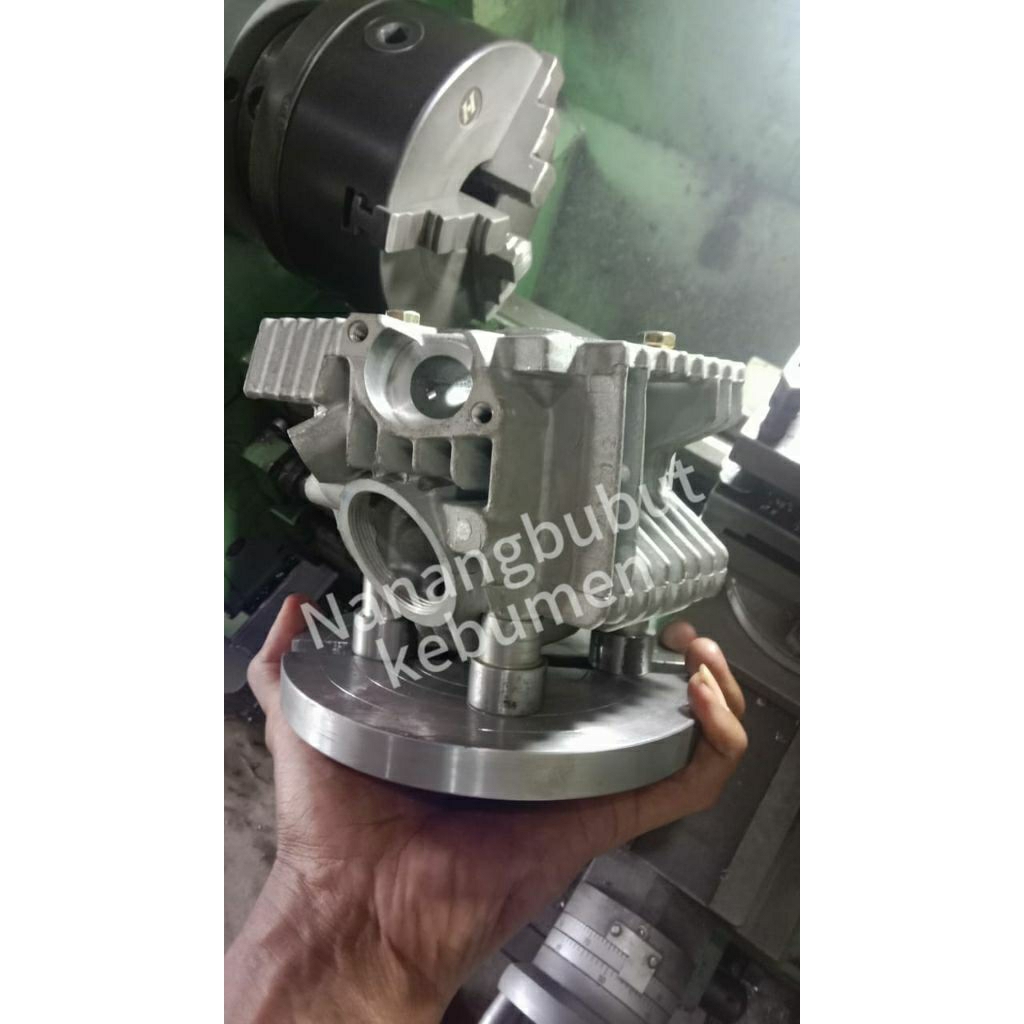 ALAT JIG BUBUT BLOK KOP HEAT SEMUA MOTOR