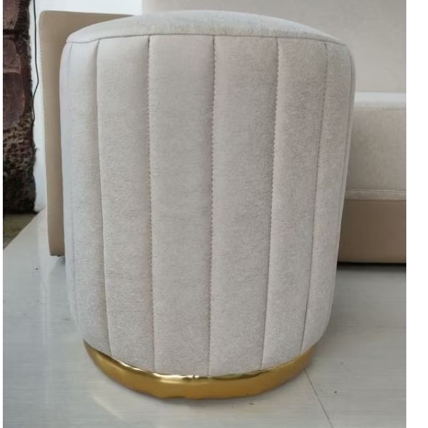 sofa puff bulat garis