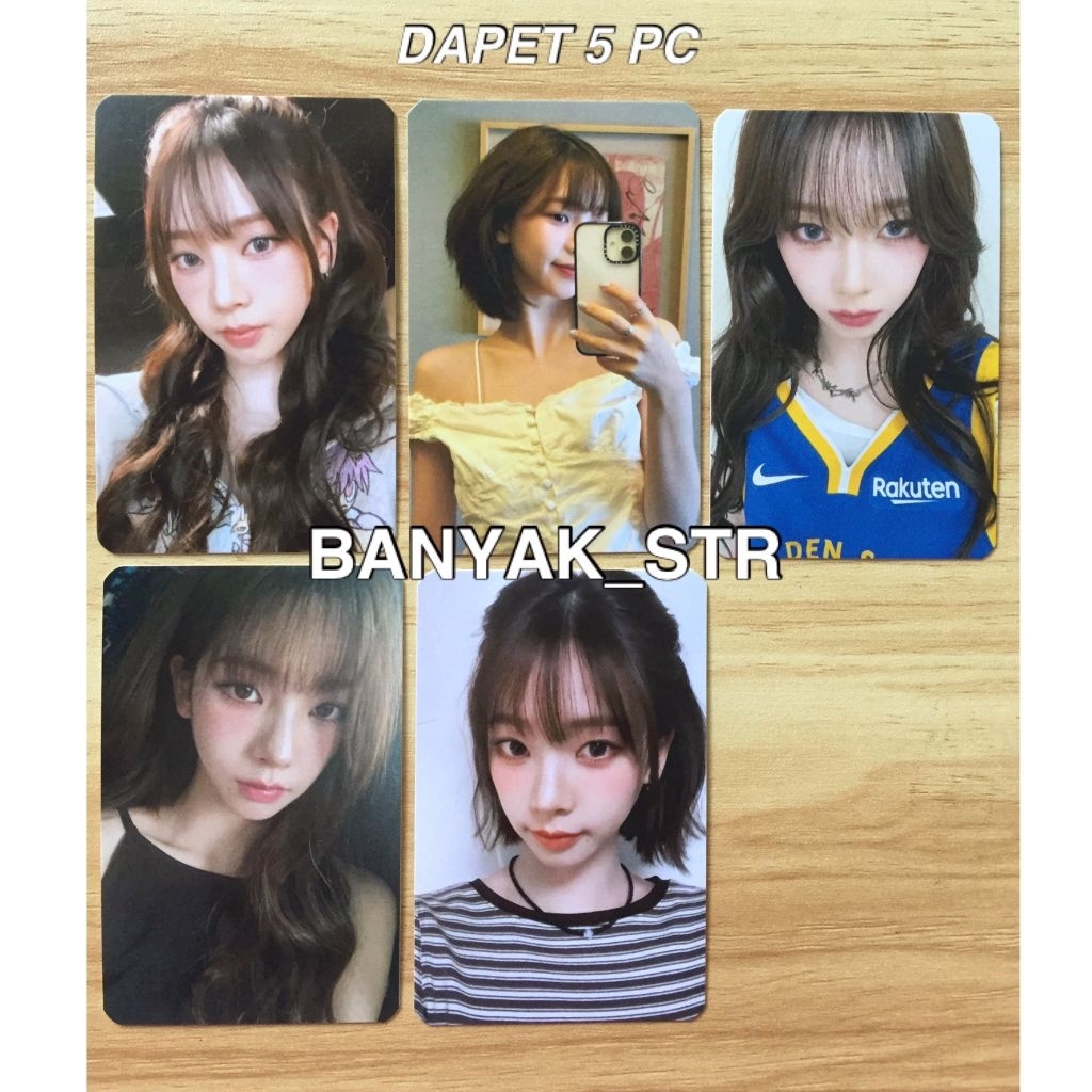 [DAPET 5 PC]  5 PHOTOCARD KARINA AESPA SELCA / 5 PHOTOCARD YOO JIMIN SELCA / PHOTOCARD KARINA GISELL