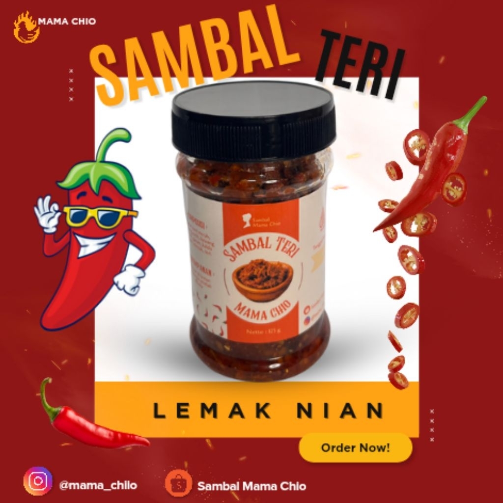 

Sambal Teri Mama Chio Netto 125g