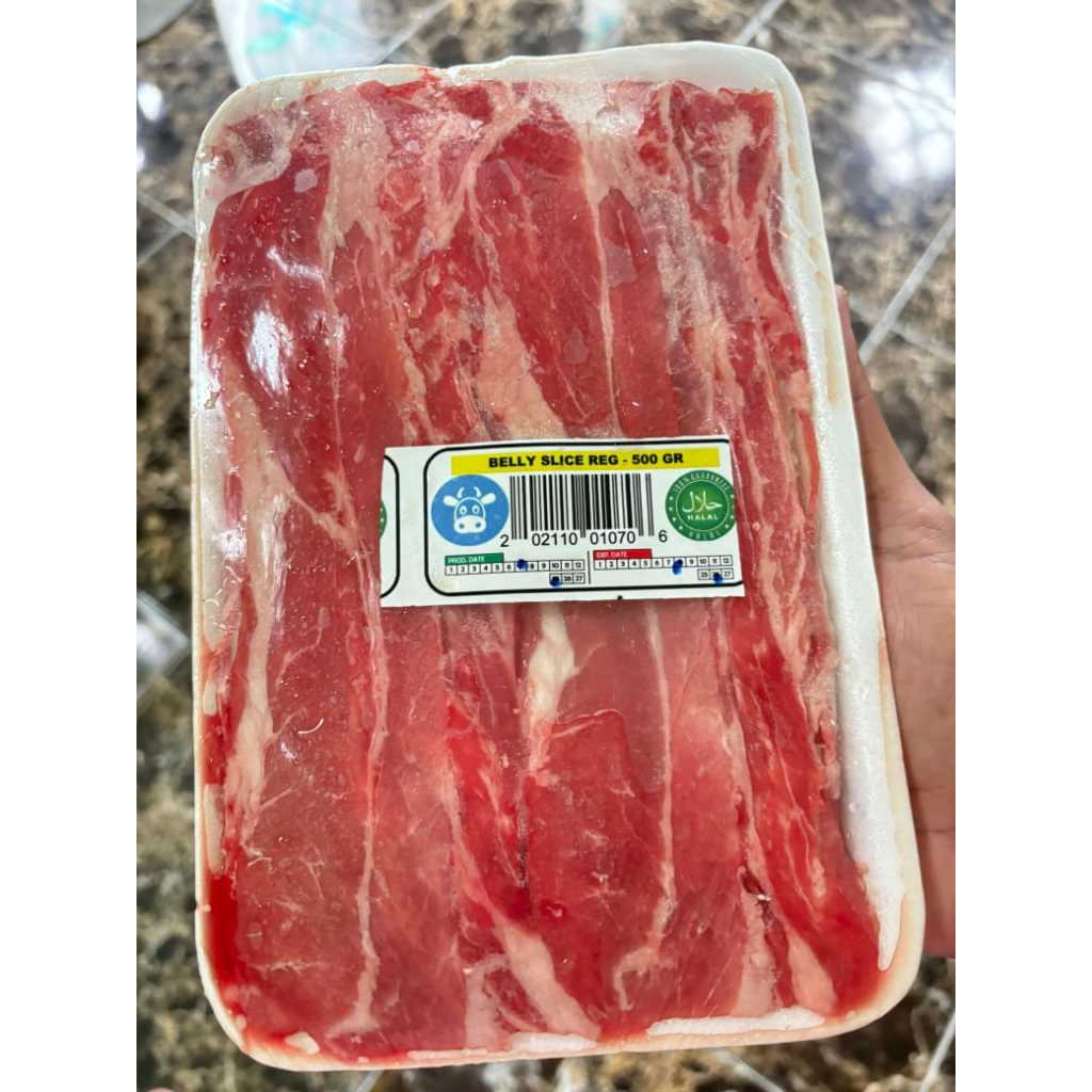 

Beef Belly Slice Premium / Daging Grill / Daging Slice / Daging Bulgogi 500 Gr