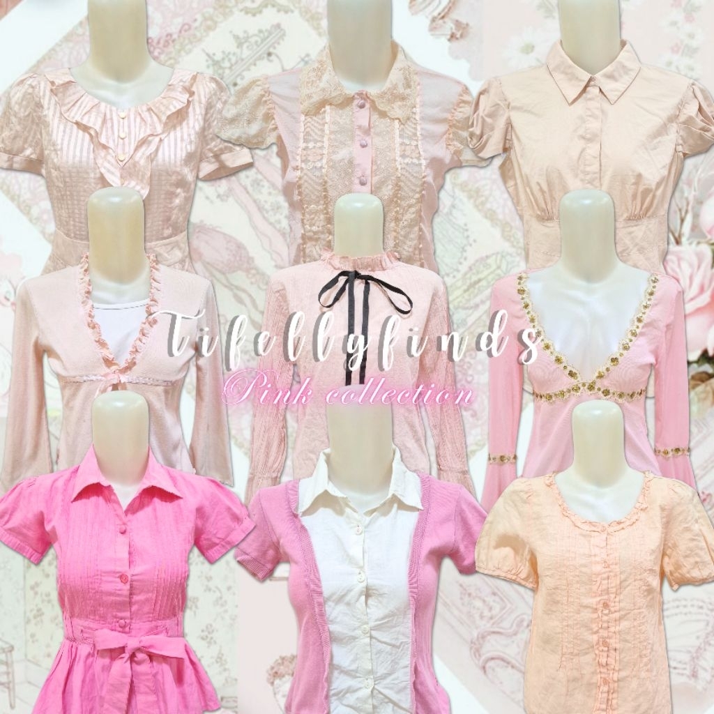 pink blouse top coquette bow ribbon fitbody milkmaid y2k fairycore cottagecore japan kawai shoujo sa