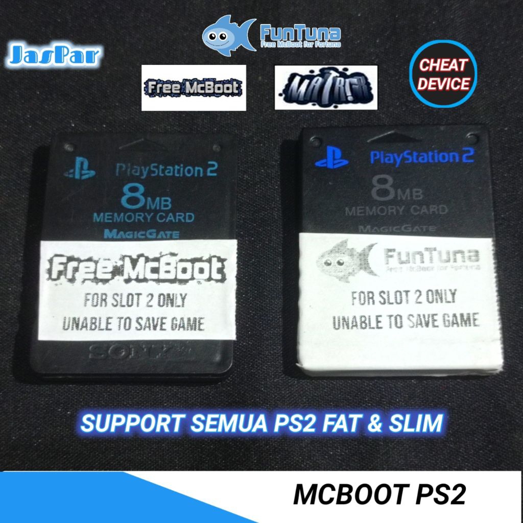 Free MCBoot Multi & Fortuna Funtuna PS2 MC Boot Bonus Cheat Device