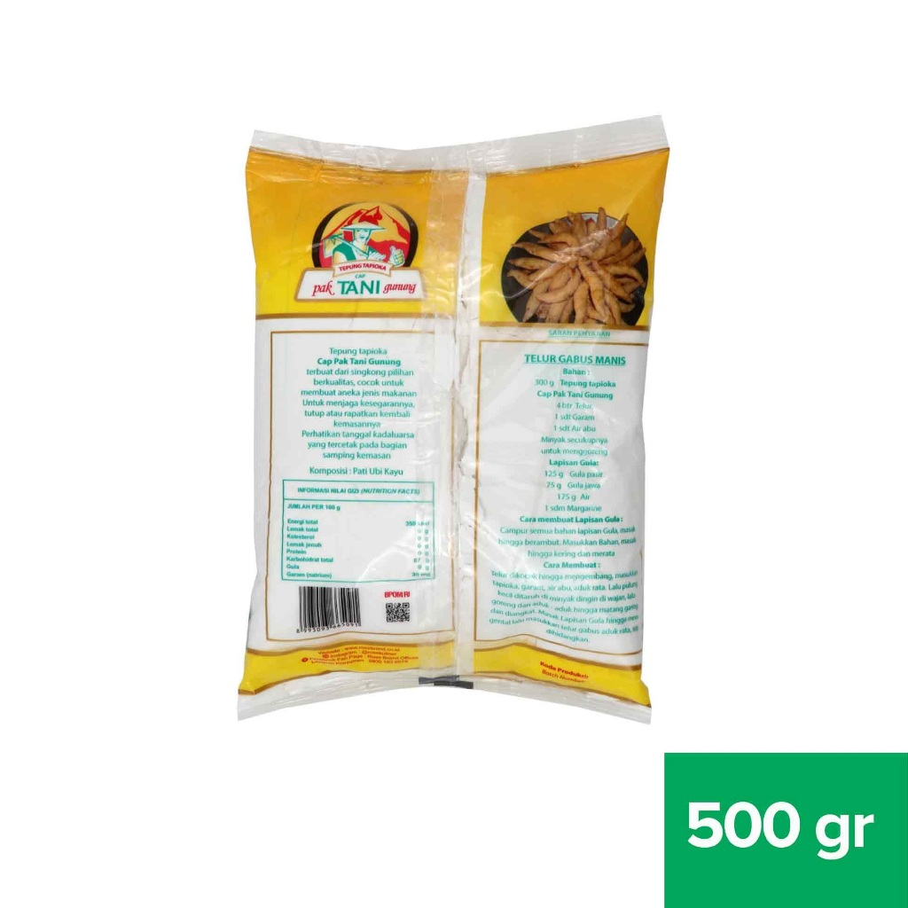 

PAK TANI GUNUNG TAPIOKA 500GR