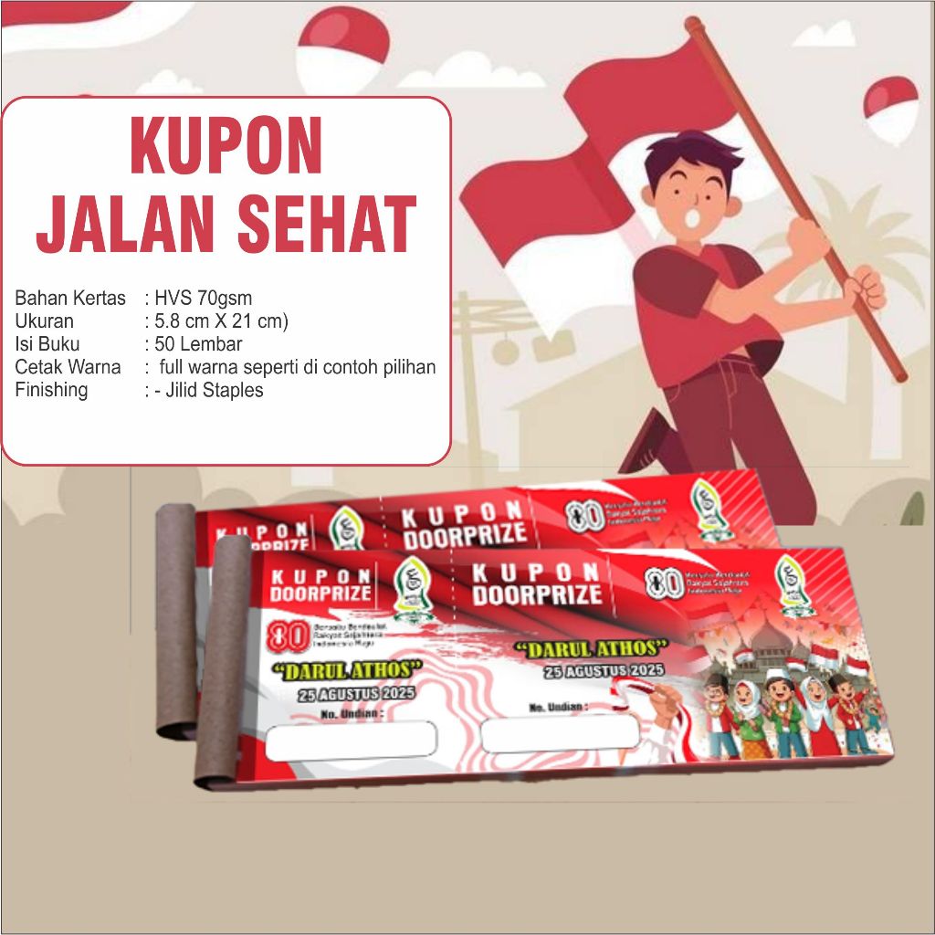 

Kupon HUT Jalan Santai / Kupon Undian Kupon Doorprize / Kupon Agustus /