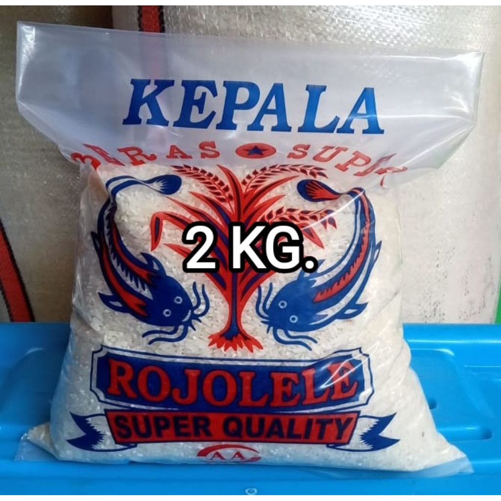 

BERAS KEPALA SLYP SUPER CAP ROJOLELE VARIAN KEMASAN 2 KG/2,5 KG/3 KG/5 LITER/5 KG. PULEN DAN MURAH.
