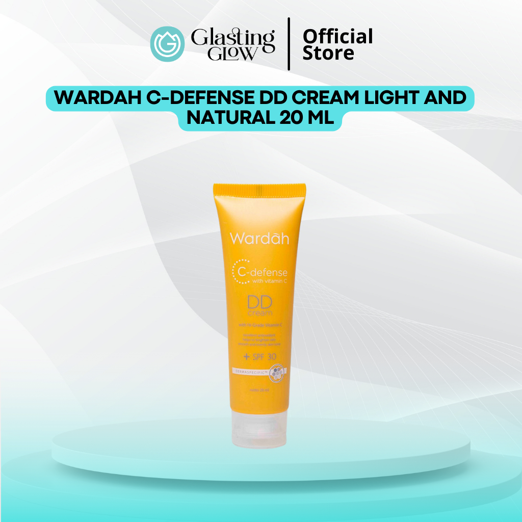Glasting Glow Wardah C-Defense DD Cream Light and Natural 20 ml