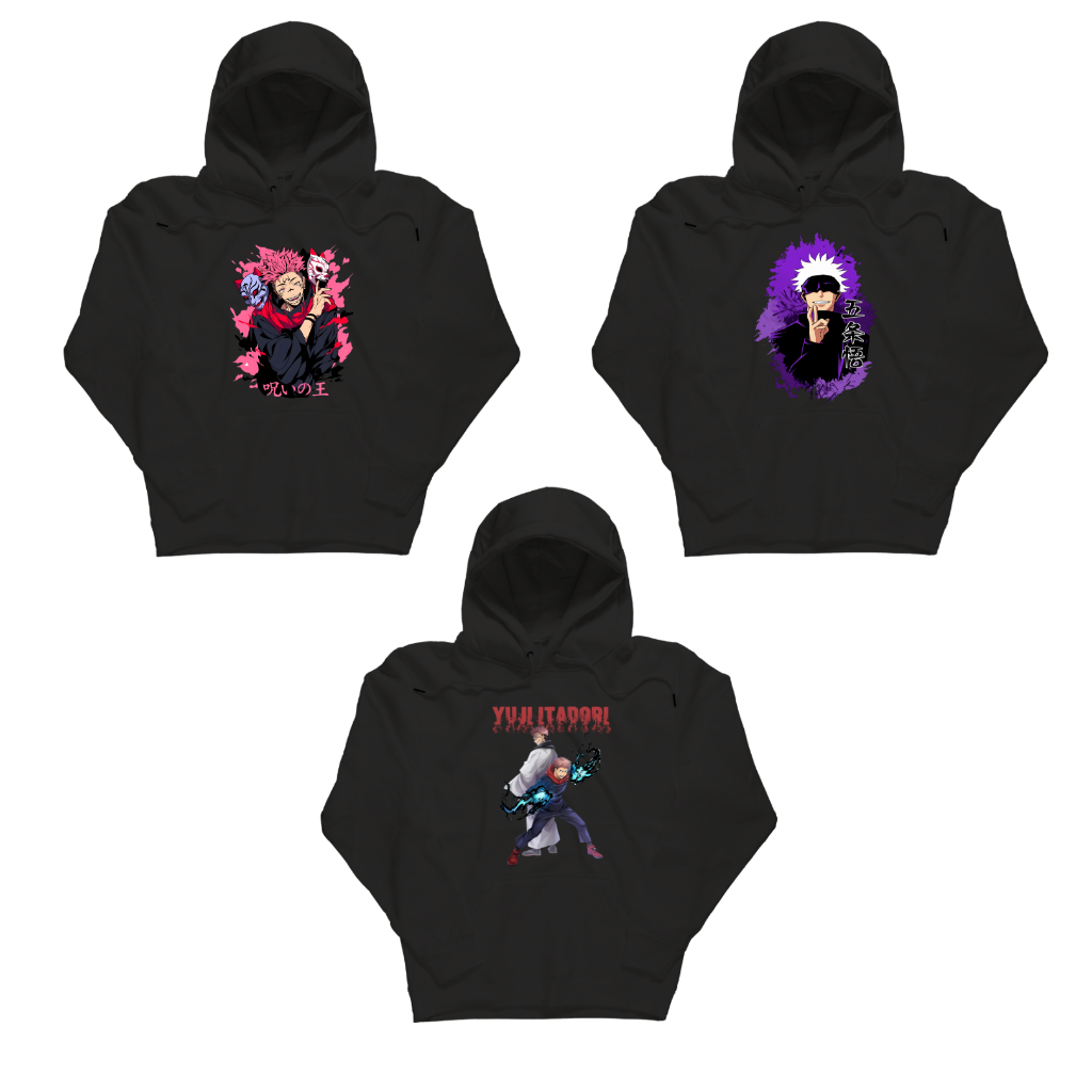 Jaket Sweater Anak Unisex Usia 1-10 tahun Karakter Anime JJK - mubaroqkids
