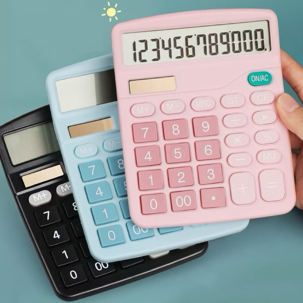 

[READY] Aimilo Kalkulator Digital 12-Bit Dual Energi Baterai dan Energi Surya Caclulator Check Double Power