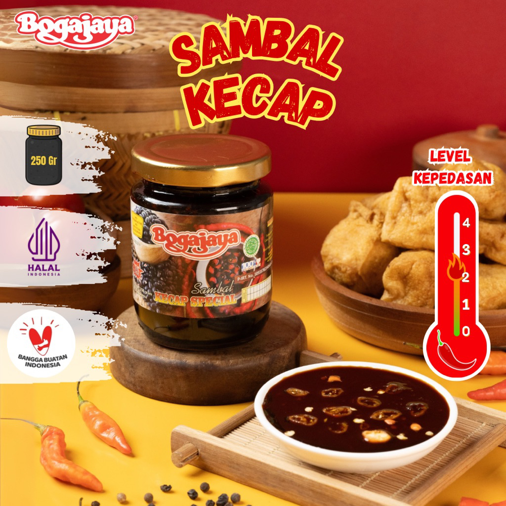 

BOGAJAYA Sambal KECAP MANIS SPESIAL 250gr Siap Makan Oleh Oleh Surabaya