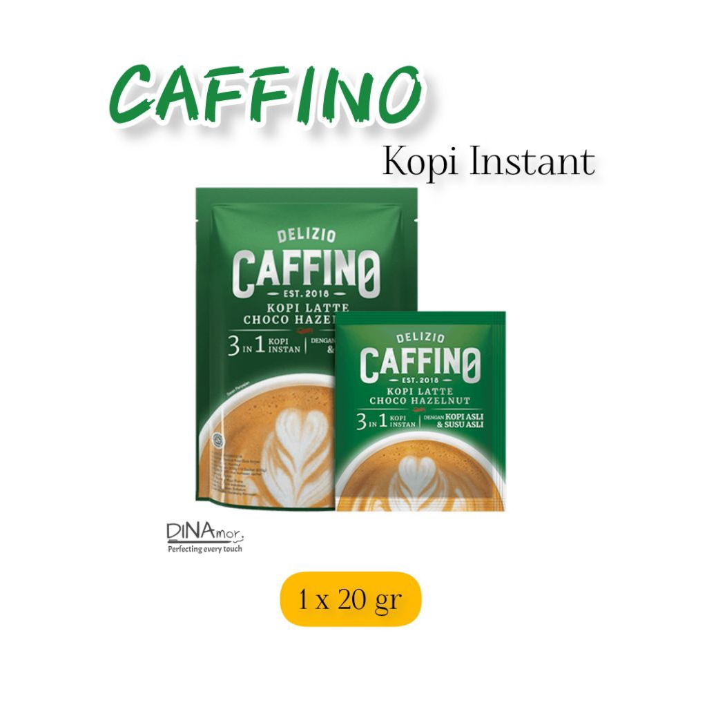 

CAFFINO Coffee Choco Hazelnut Kopi Instant saset 1 x 20gr