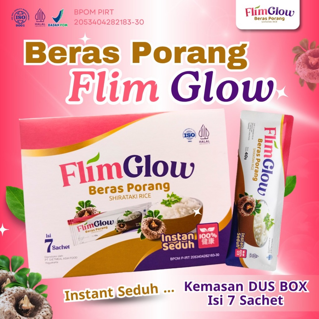 

FlimGlow Beras Porang Kemasan Dus Box Isi 7 Sachet