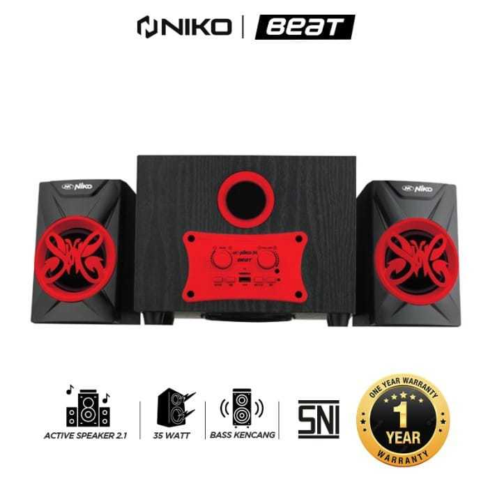 Speaker NIKO SLANK BEAT Bluetooth Subwoofer | Speaker Stereo Bluetooth Xtra Bass Subwoofer/ Mini Spe