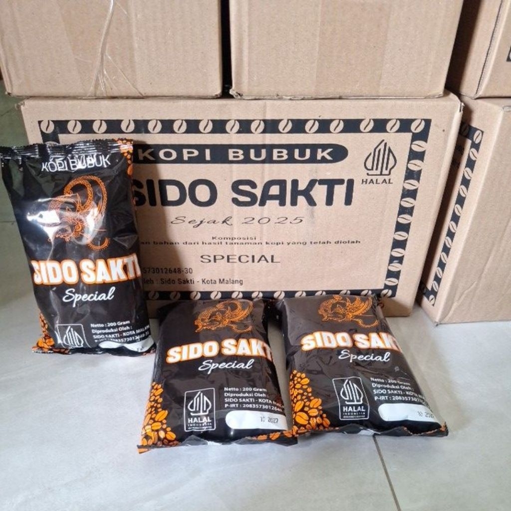 

kopi Bubuk Cap Sido Sakti / Kopi Asli Malang / Kopi Robusta / Kopi Murah / Berat 200 Gram