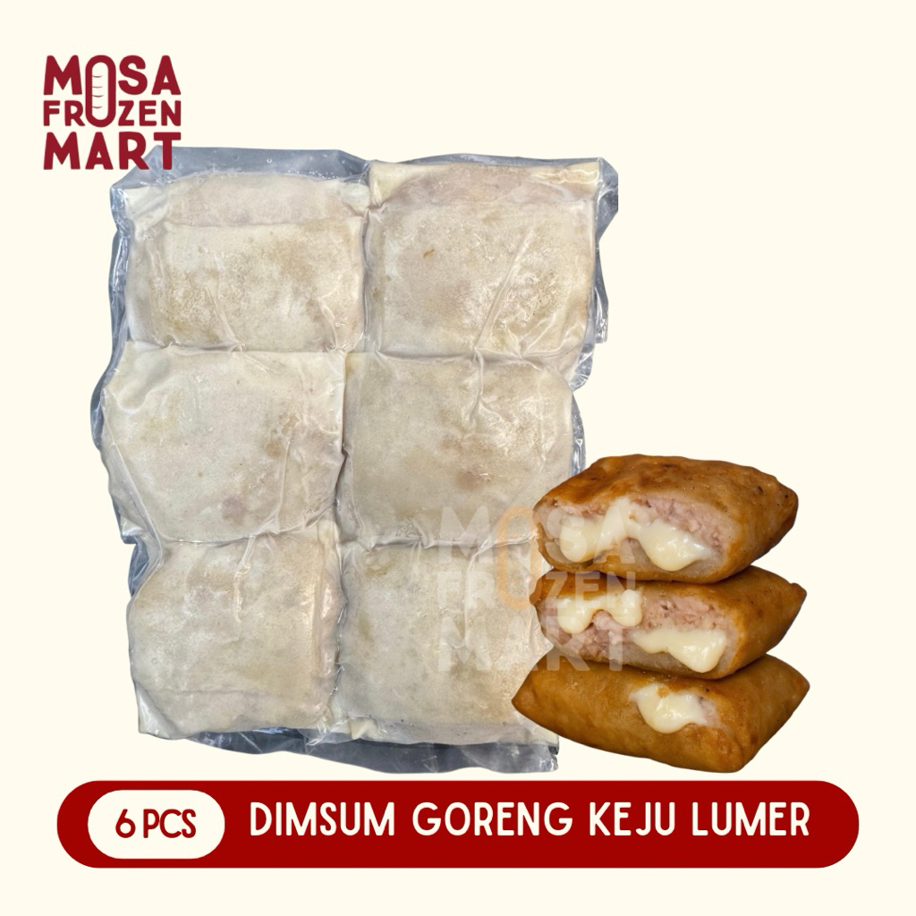 

Dimsum Goreng Keju Lumer Isi 6 Pcs