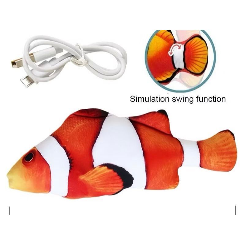 < SJA > Mainan Tepuk Bayi Mainan Tepuk Pantat Bayi Puk Puk Bayi / Mainan Kucing Bentuk Ikan Goyang /