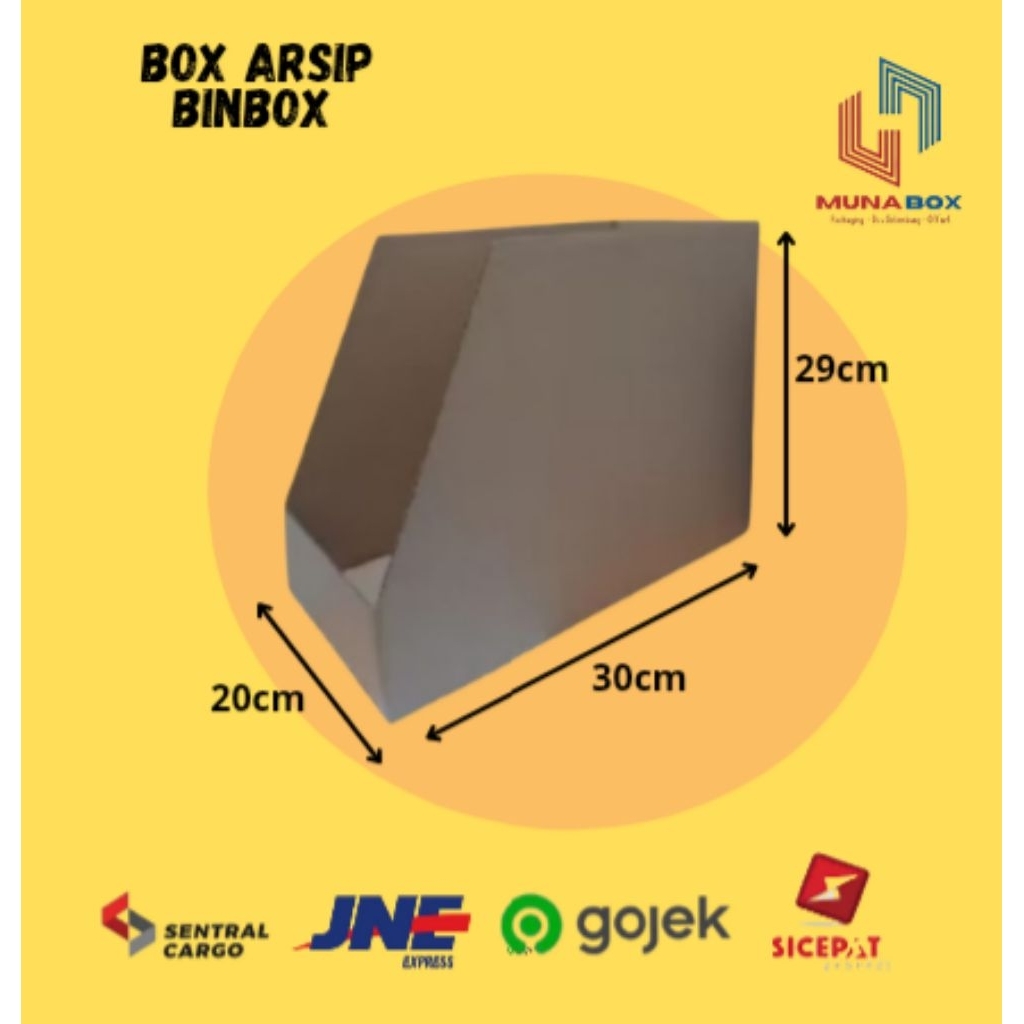 

Kardus Box Arsip Bin Box 30x20x29 cm