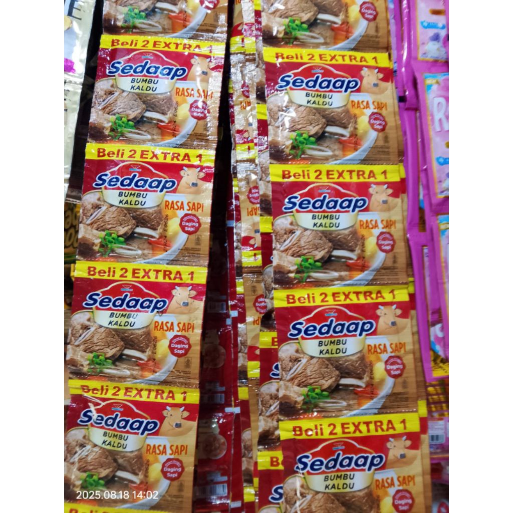 

Sedaap Bumbu Kaldu Renceng isi 18 sachet