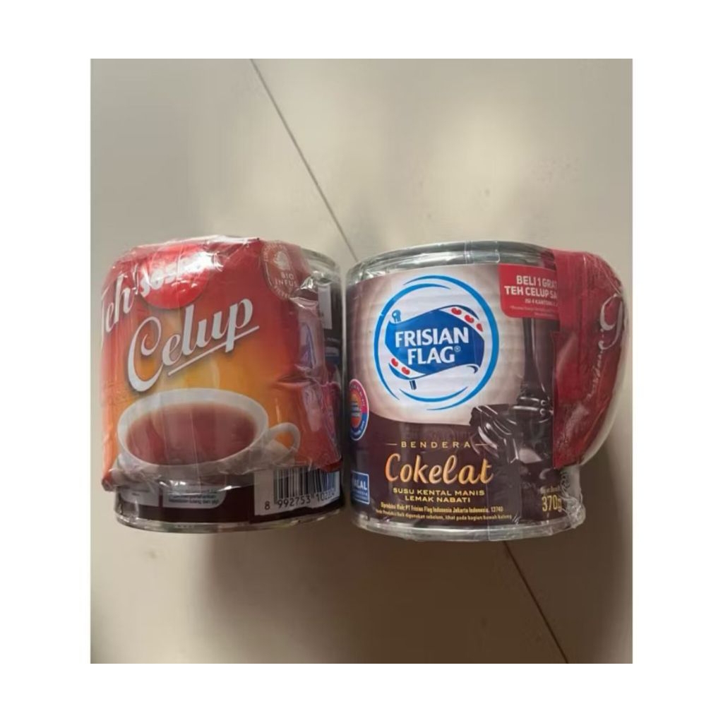 

FRISIAN FLAG KALENG COKLAT 370gr free teh celup