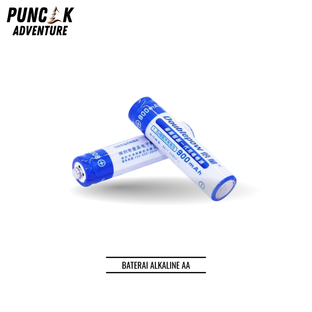 Doublepow Baterai Alkaline AA Rechargeable 1200Mah 2 Pcs - Batu Batre - Batu Baterai Cas